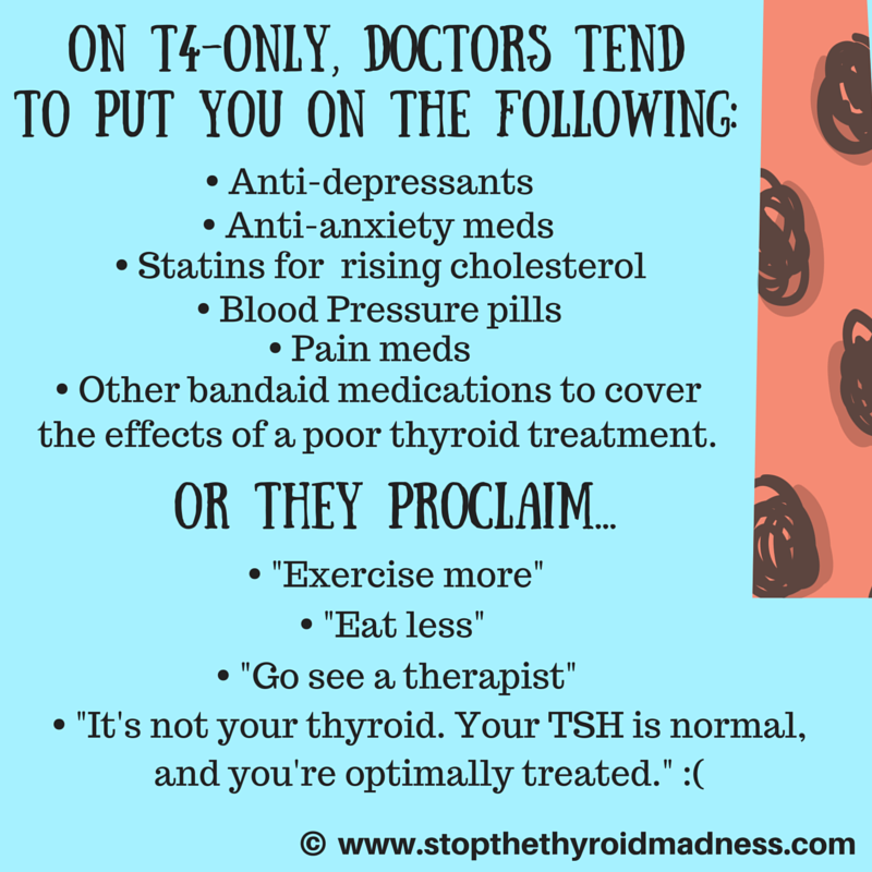 How long do the side effects of thyroid treatment last?